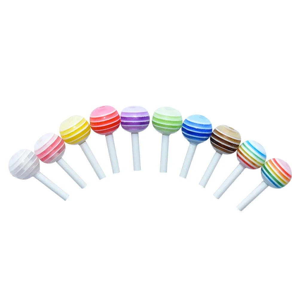 

50Pcs Lollipop Shaped Charms For Acrylic Nails Candy Series Nail Art Design Studs Jewelry Manicure Pendant Nail Supplies