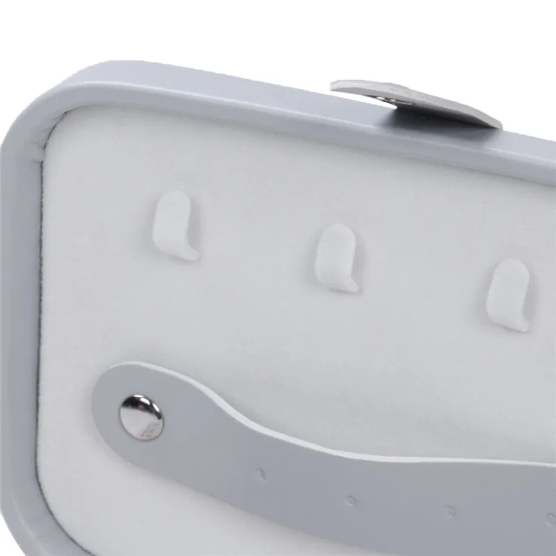 

Korean PU Jewelry Box Portable Multi-layer Storage Organizer Earring Ring Holder Women Jewelry Display Travel Ornaments Case