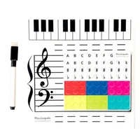 1 set durable teaching aid interesting magnetic musical toy teaching board for gifts music whiteboard music grand staff