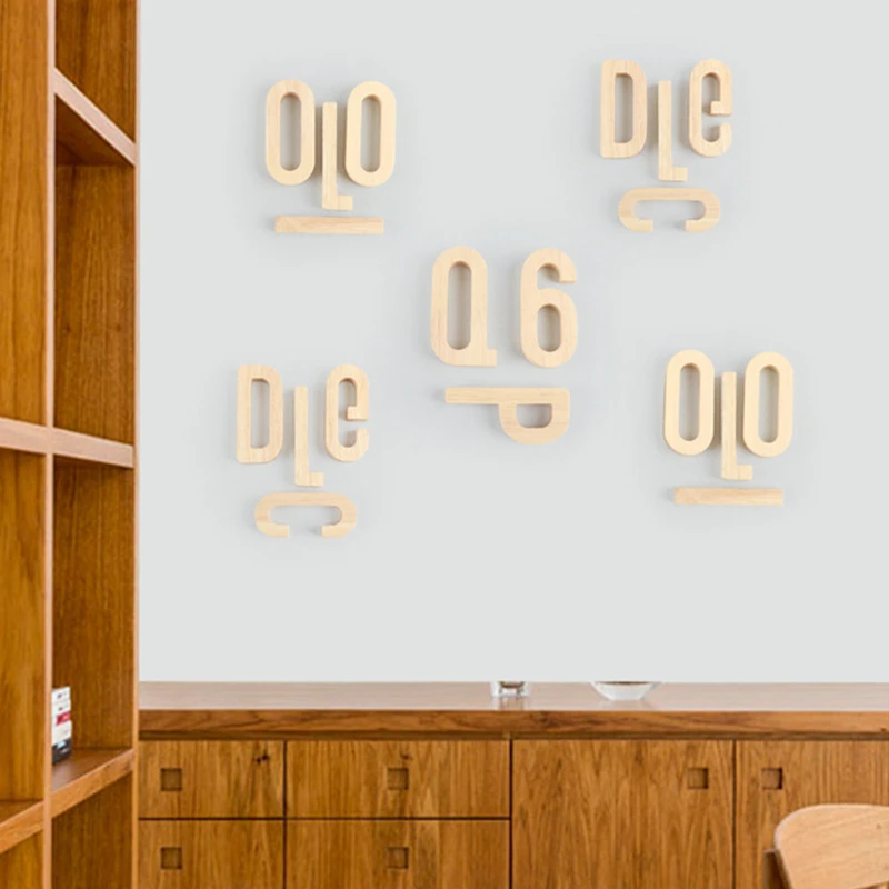 Цифровые магнитные деревянные блоки с буквами игрушки натуральные для детей