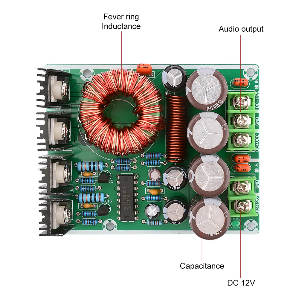 SUNYIMA 180 Вт одноповоротная двойная плата преобразователя питания 12 В постоянного