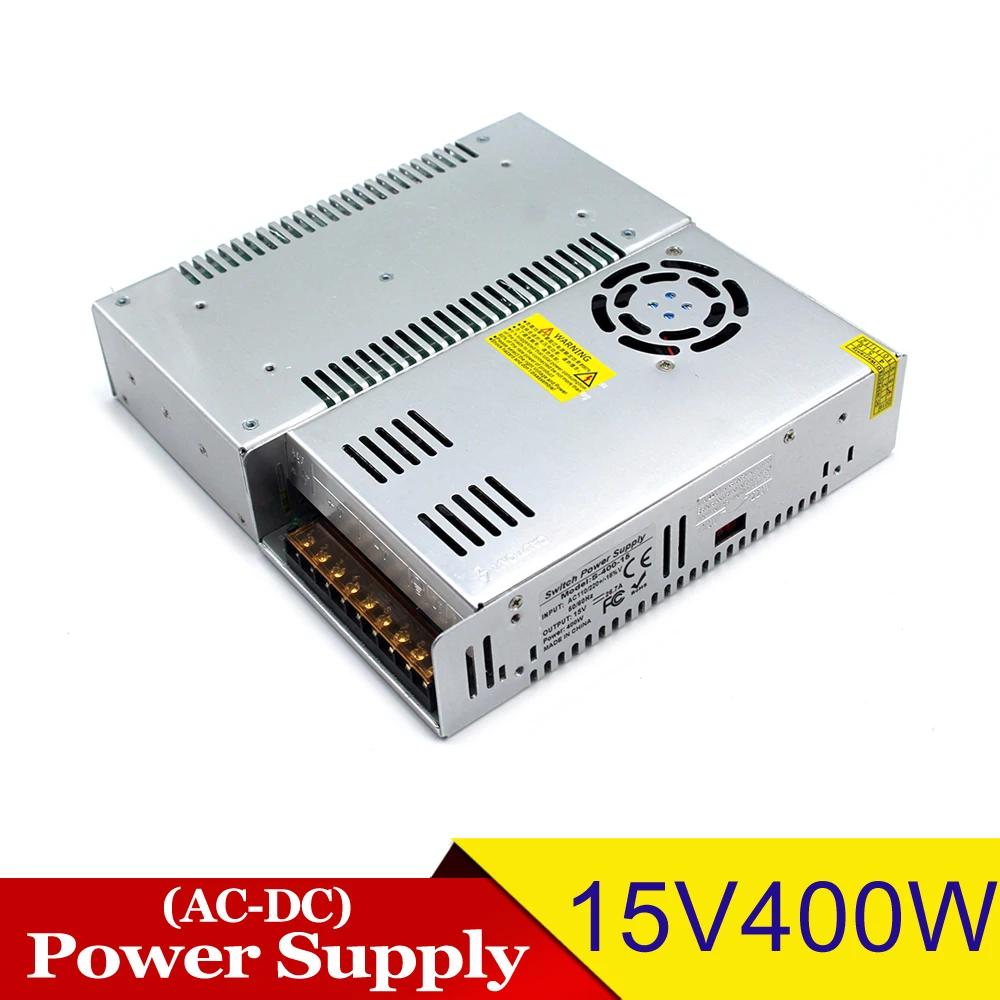 15 вольт источник питания DC15V 400 Вт светодиодный адаптер для драйвера импульсный