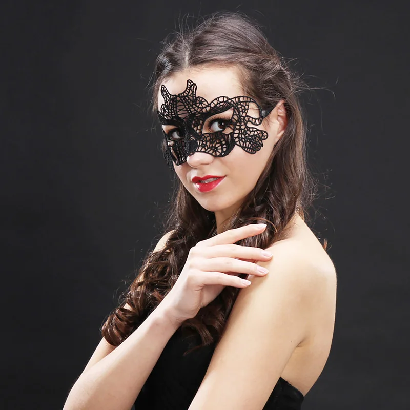 Реквизит для Хэллоуина кружевная маска с вырезами глаз женских необычных