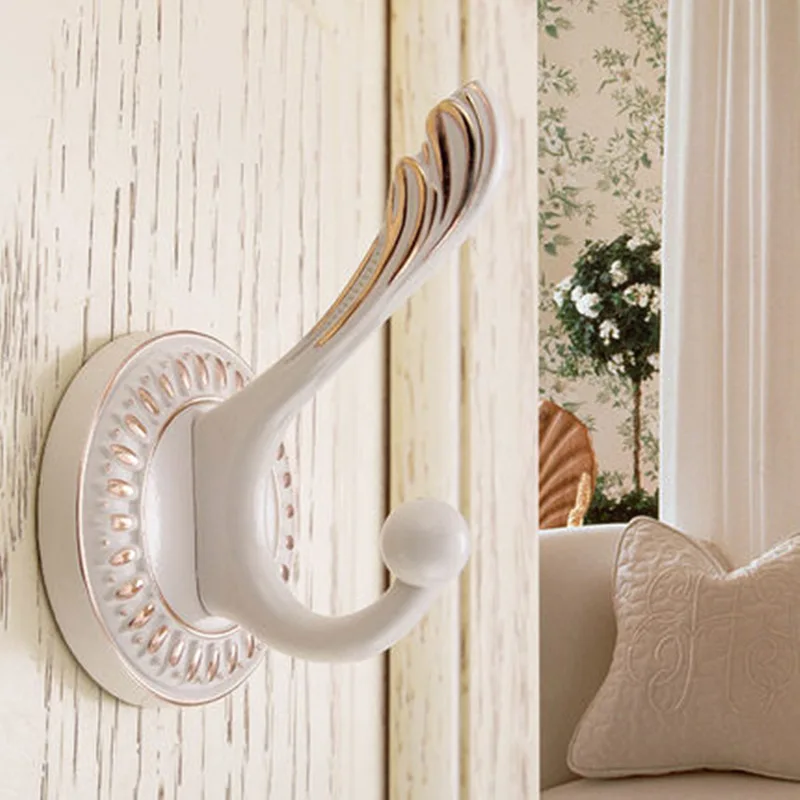 Европейский классический резной настенный крючок античная бронза гардеробная