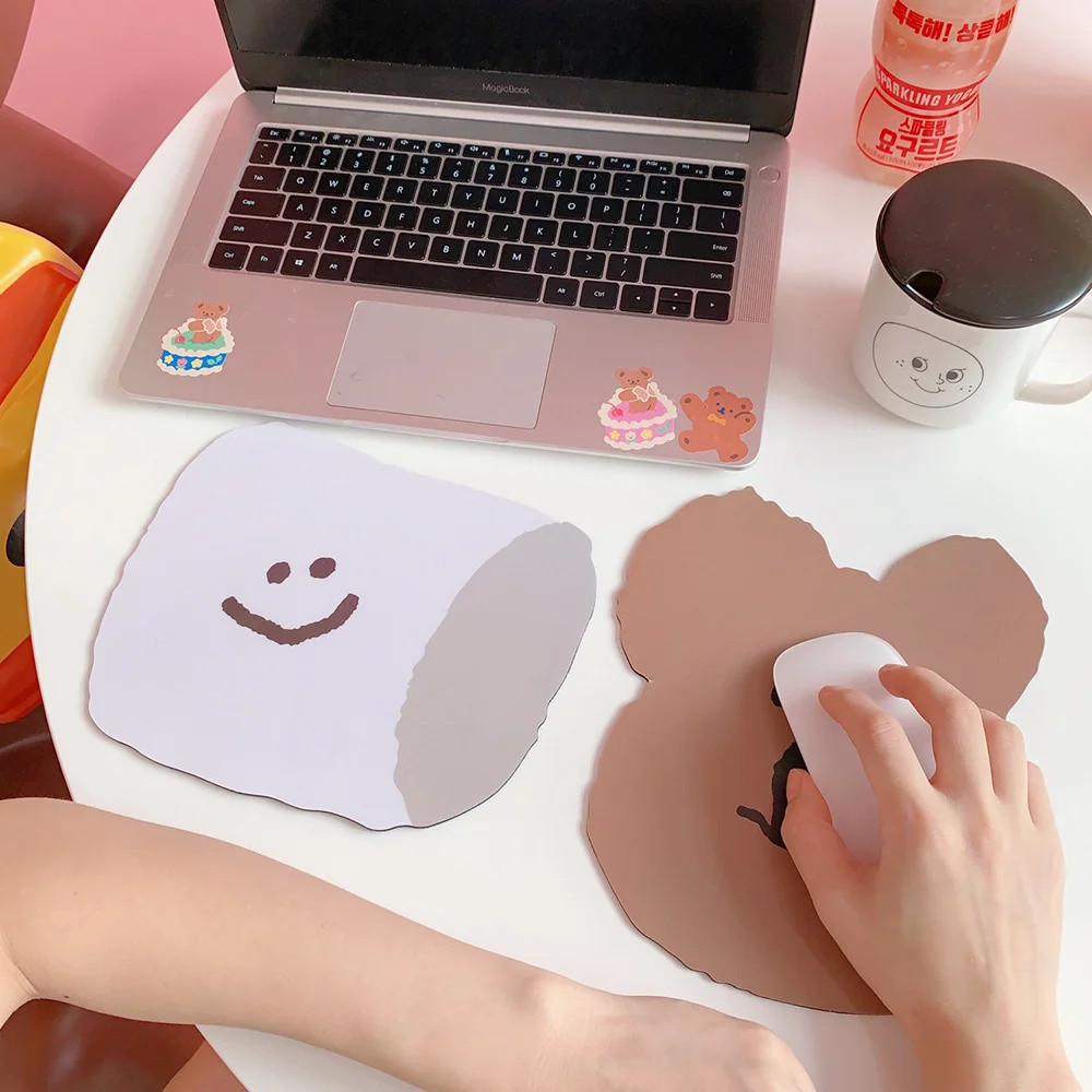 Корея Ins простой милый мультяшный Koala Smiley коврик для мыши портативный девушка