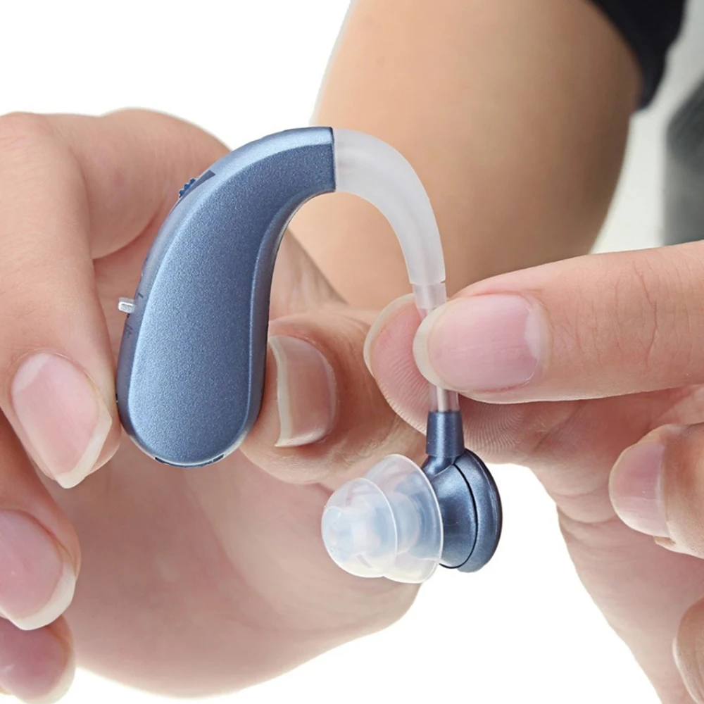 Hearing Aid Mini Digital Ear Hear Aids Sound Adjustable Amplifiers Rechargeable Wireless for Elderly Moderate to Severe | Красота и