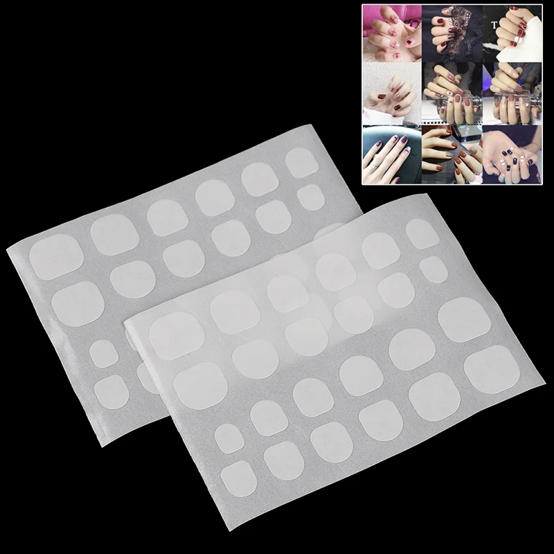 

Double Sided Adhesive Glue 10 Sheet/Lot Top Transparent Clear Sticker Sticky Tape for False Nail Tips Nail Art Tools 240pcsDoubl