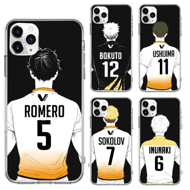 

New Haikyuu Hinata Attacks Anime Phone Case For Clear-Iphone 5 5s se 6 6s 7 8 11 12 X Xs Xr Pro Plus Max Mini Cover