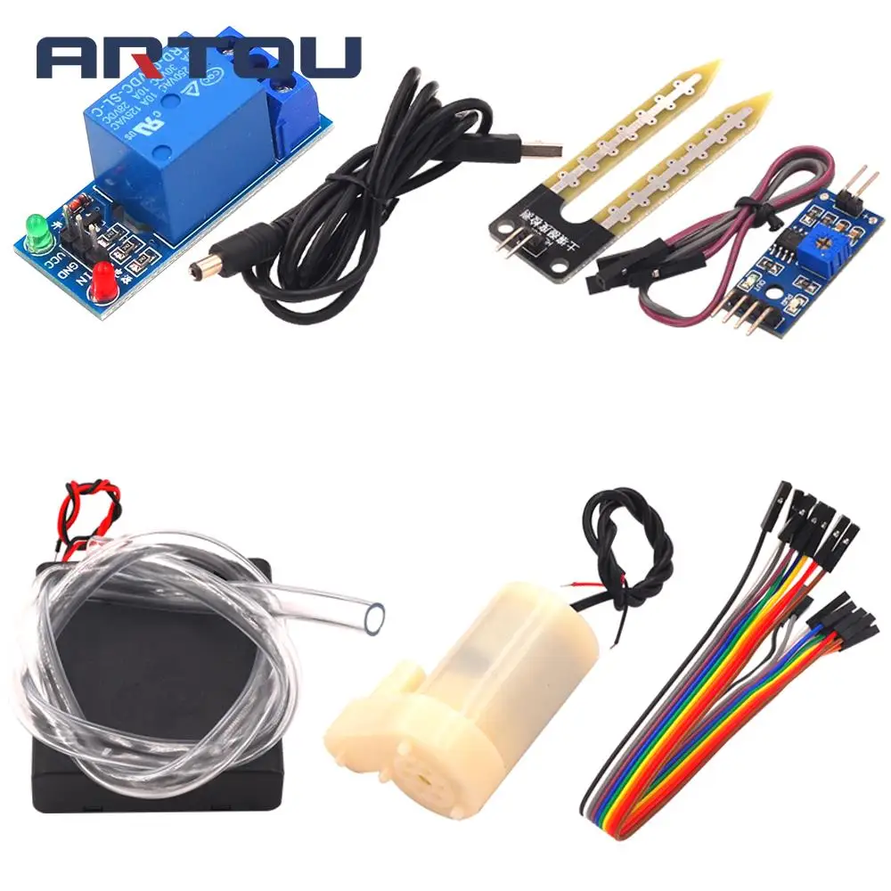 Автоматический оросительный модуль DIY Kit для обнаружения влажности почвы и автоматической откачки воды