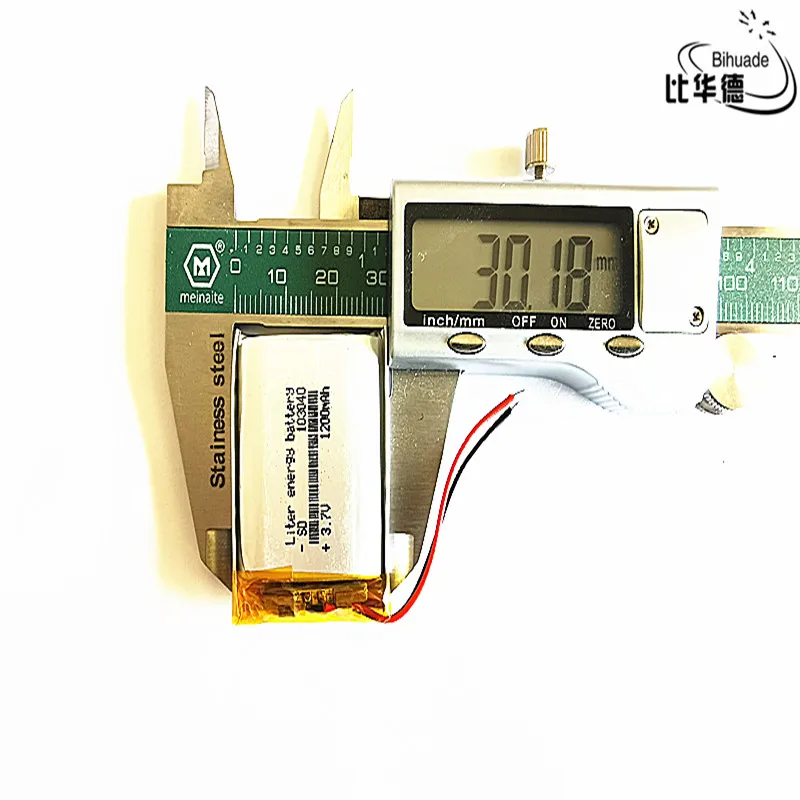 Хорошего качества литиевая батарея 3 7 V 1200mAH 103040 полимерный