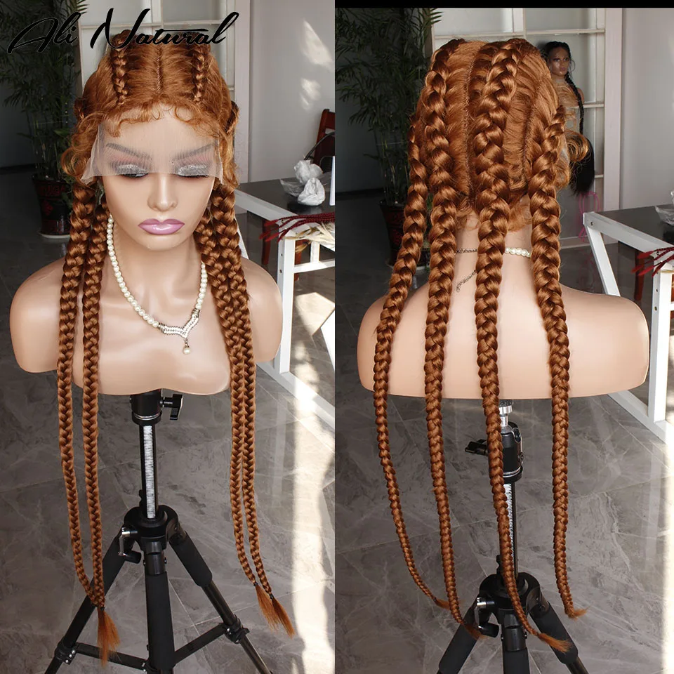 Синтетические кружева передняя Плетеная кожа 30 имбирный цвет коробка длинные