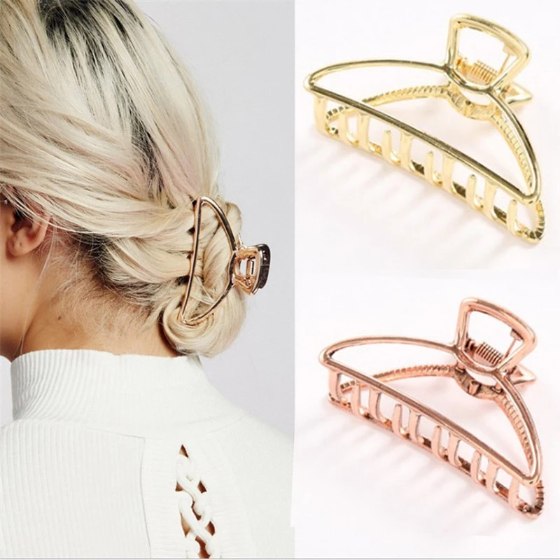 1 шт. модные заколки для волос из геометрического сплава женщин и девушек с