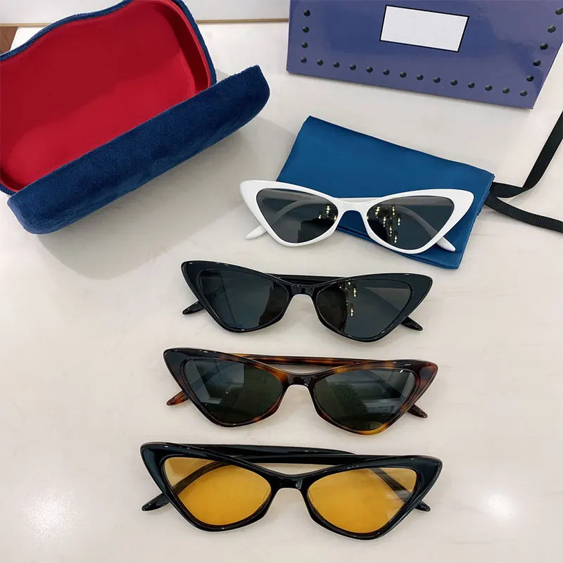 

Men Women Classic Cat Eye Acetate Frames Sunglasses GG0780S Luxurious Brand Designer Vintage UV 400 Polarized Lade Eyeglasses