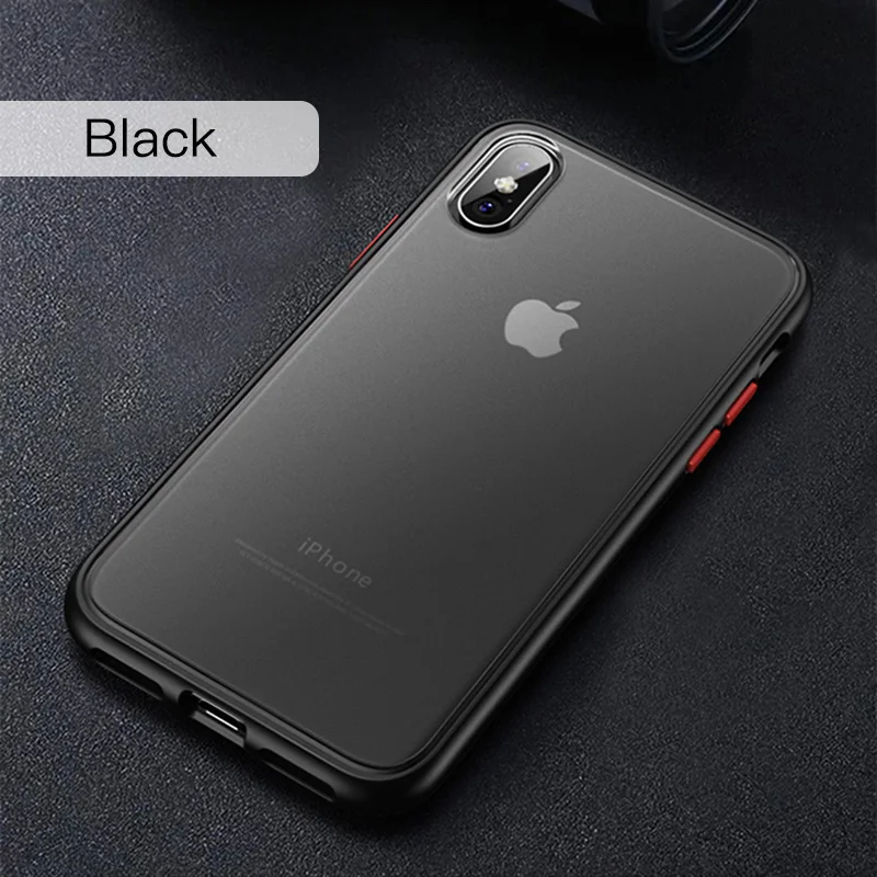 Black Red Роскошный чехол LUPHIE для телефона iPhone Xr Xs Max X 7 8 6s 6 Plus ударопрочный чехол противоударный мягкий бампер чехол для мобильного телефона Fundas - Цвет: Black Red
