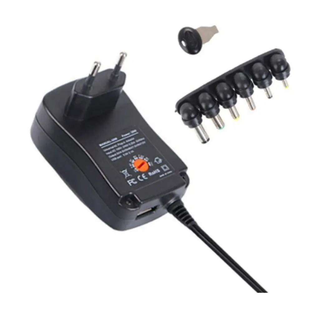 

30W Power Supply Universal Adapter AC/DC 3V/4.5V/6V/7.5V/9V/12V 1.5A Adjustable Switching ONLENY