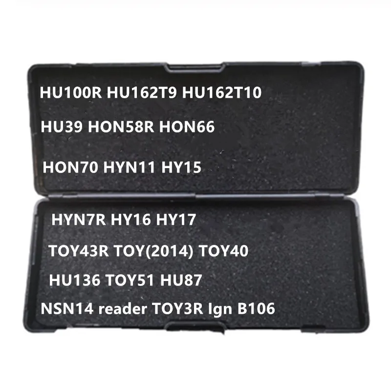 Считыватель ключей Lishi 2 в 1 инструмент HU66 HU92 HU87 NSN14 TOY38R CY24 B106 GM37 GM39 YH35R FO38 HY17 SZ14 KW14 |