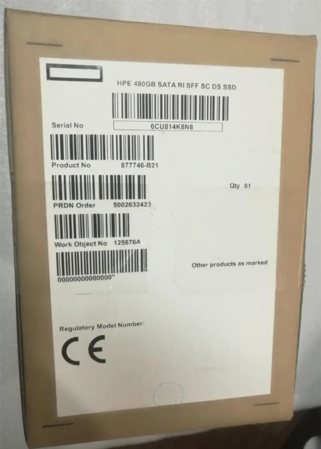 877746-B21 878846-001 877013-002 HPE 480 ГБ SATA RI SFF SC DS SSD | Компьютеры и офис