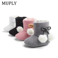 new winter super warm newborn baby girls first walkers shoes infant toddler soft soled anti slip boots booties
