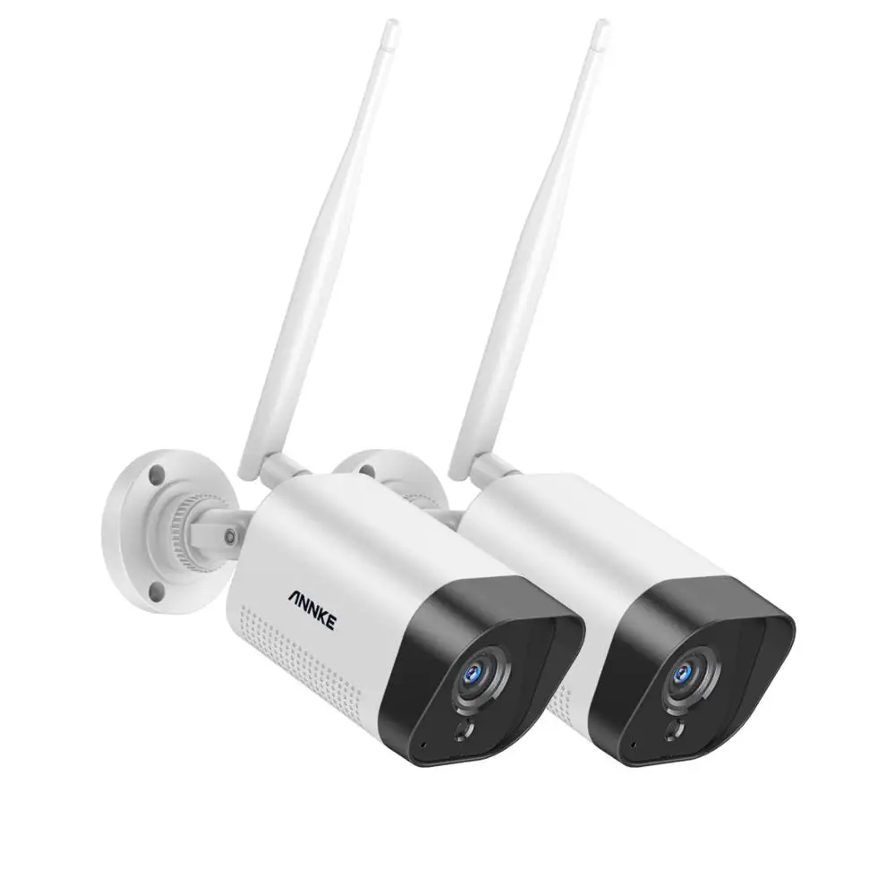 Система видеонаблюдения ANNKE 2/4 шт. FHD 3 Мп IP Wi Fi H.265 погодозащищенные камеры s ночное