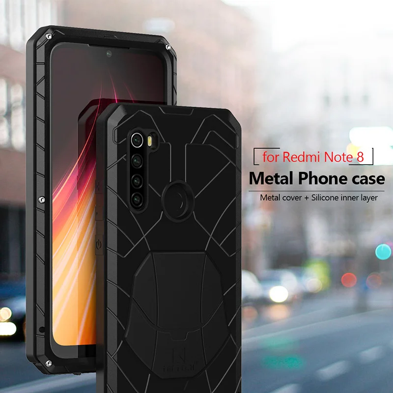 

Xiaomi redmi note 8 Pro 9 Pro 9s 10 Pro mobile phone case, shockproof, strong protection, armature, metal, mobile phone