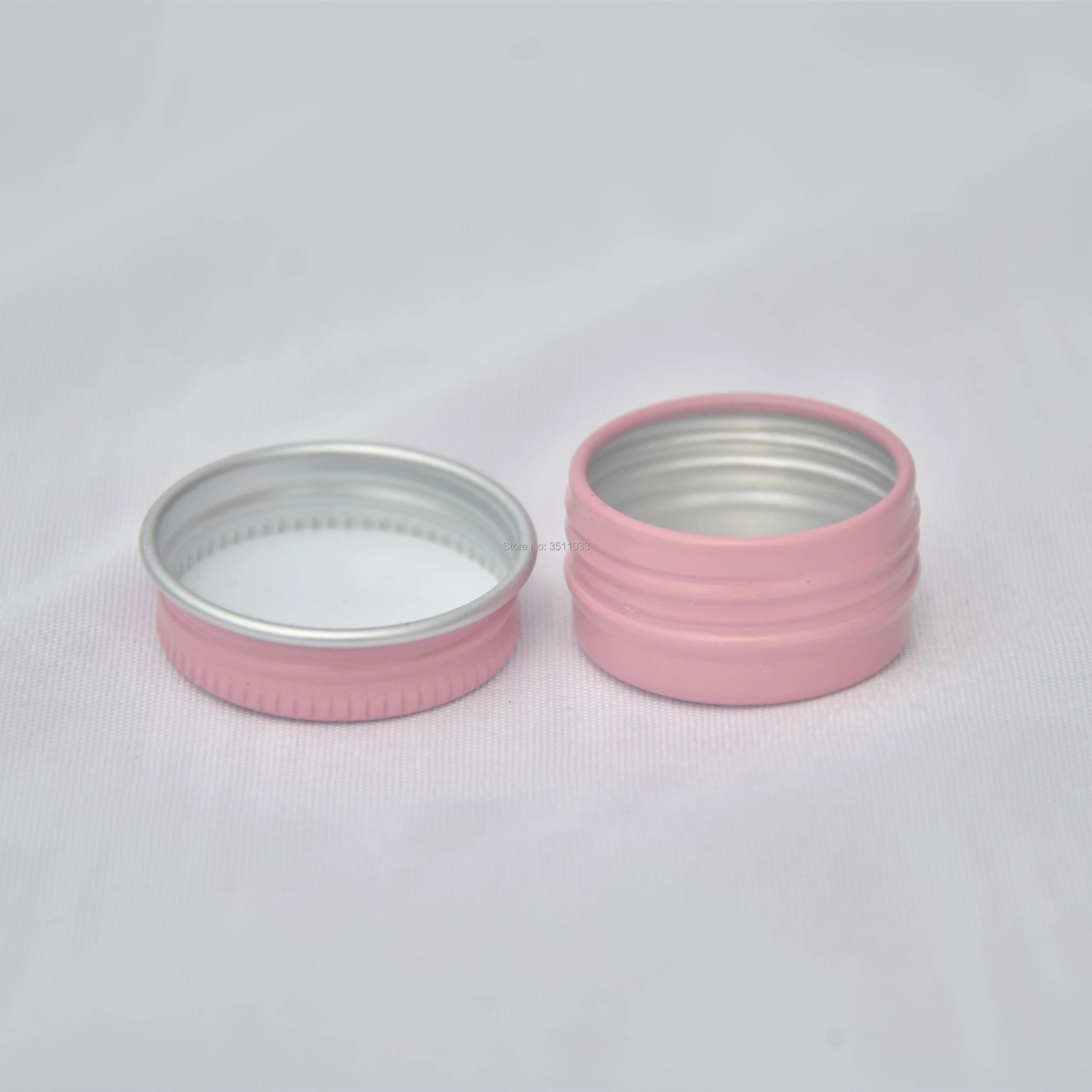 100 штук 5 г розовая алюминиевая металлическая банка с винтовой крышкой мини