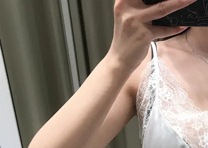 

Women Lace Stitching V-neck Sleeveless Camis Sling Top Sexy Ladies Camisole