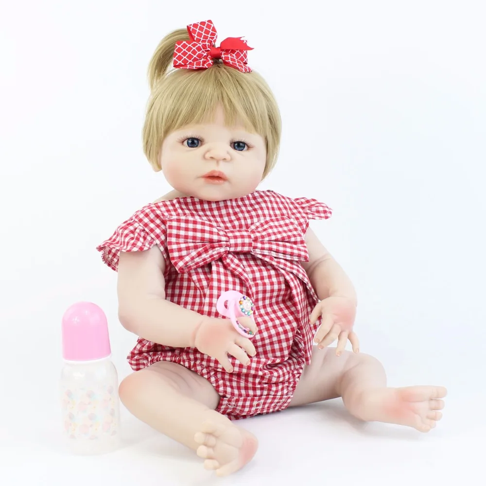 Силиконовая кукла-реборн детская виниловая 55 см | Игрушки и хобби