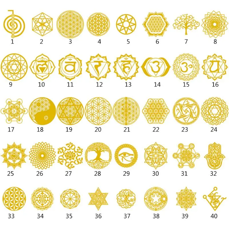 1 Набор металлическая медная наклейка с изображением цветов | Украшения и