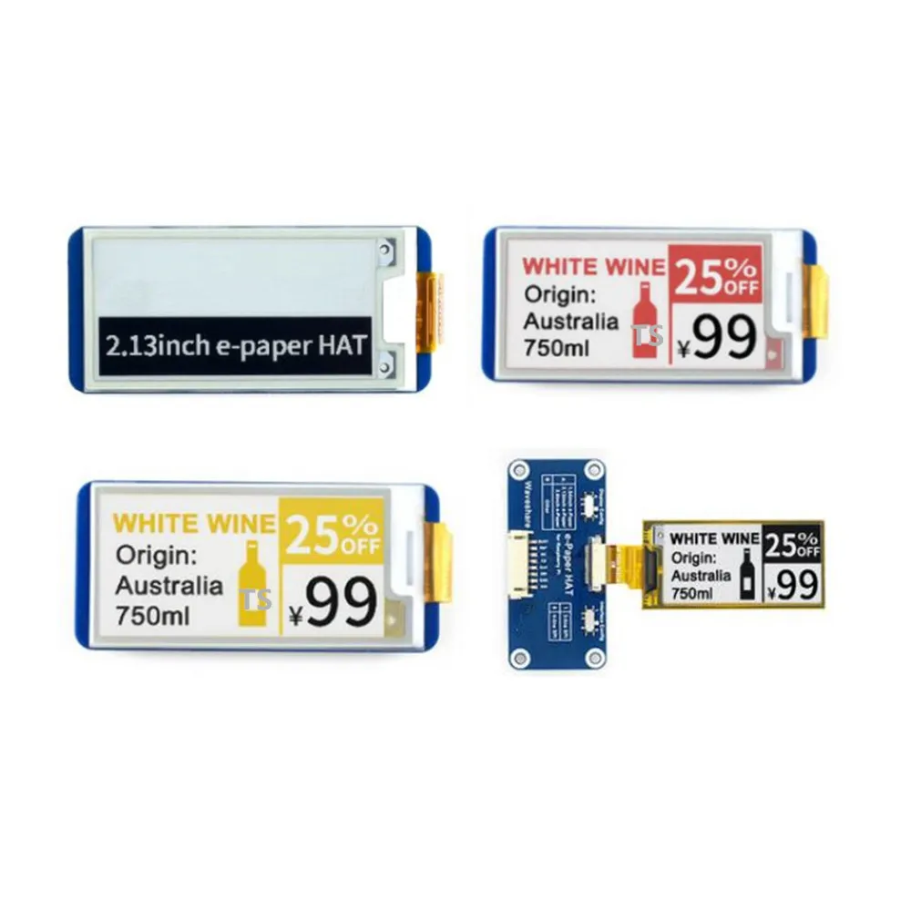 Шляпа для электронной бумаги диагональю 2 13 дюйма Raspberry 3 B электронный экран с