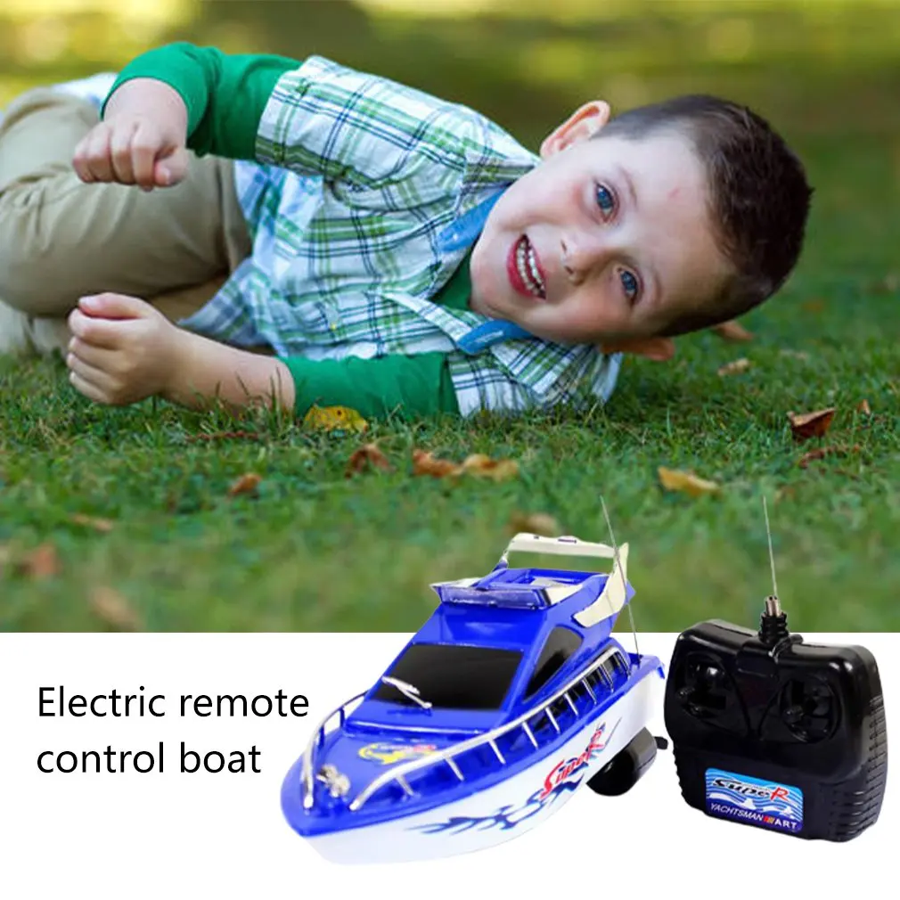 

RC Boat Radio Control Racing Boat Electric Ship RC High Speed Waterproof Toys for Children Gift No Battery Version