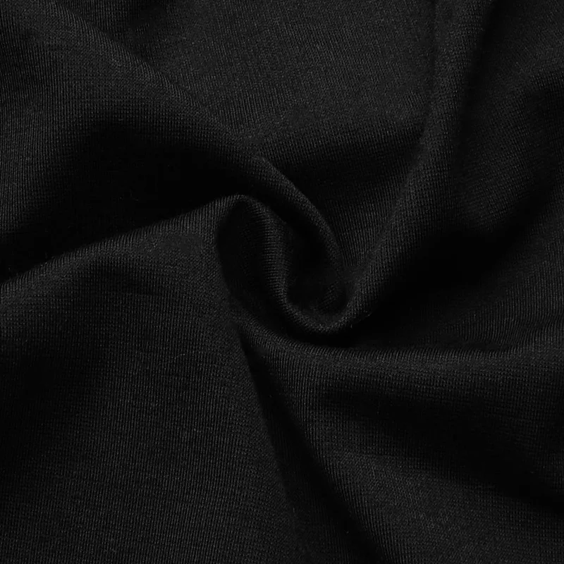 Женское черное платье с v-образным вырезом плиссированное облегающее мини