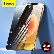 Baseus 2PCS Tempered Glass For iPhone 13 12 Pro 13Pro Max Mini 2021 Anti Peeping Full Cover Screen Protector Privacy Film Glass