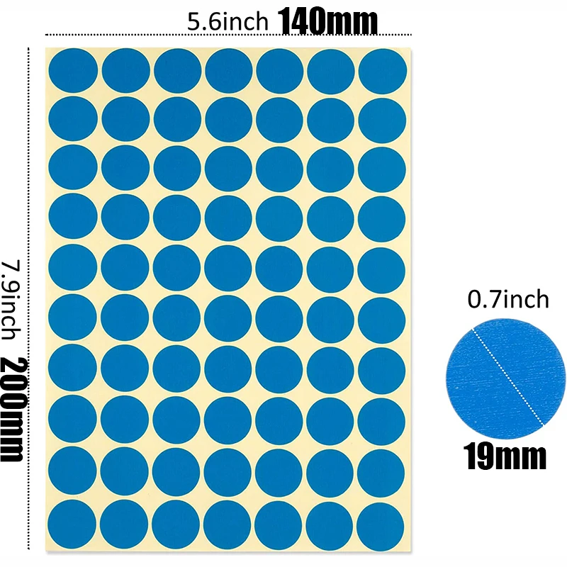 4 листа круглых наклеек с кодированием точек наклейка на руку тело игрушки