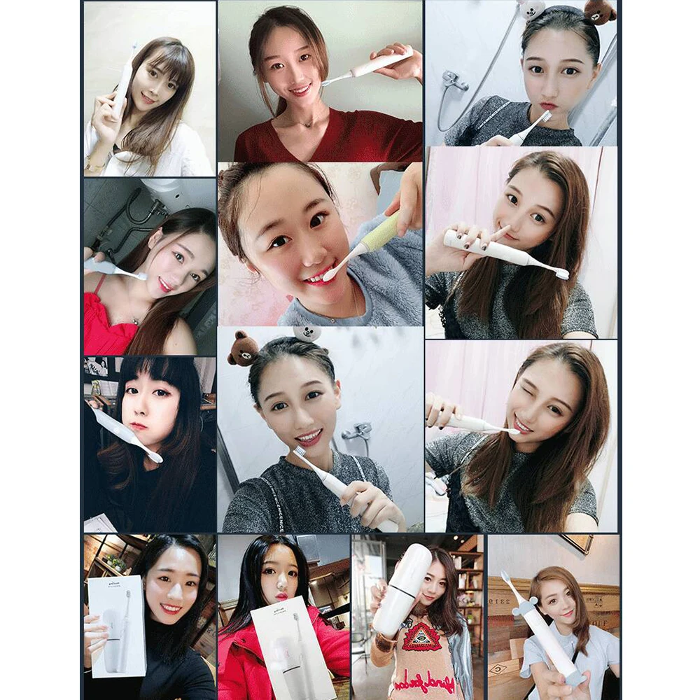 

New Rechargeable Eelectric Toothbrush with Travel Storage Box Automatic Wireless Charging ultrasonic Tooth Brush Electric