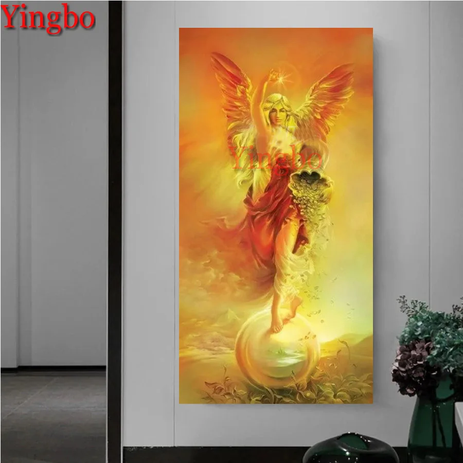

New diamond embroidery mosaic Angels give money art,large diy diamond paintings drill stitch cross rhinestone pictures 5d art