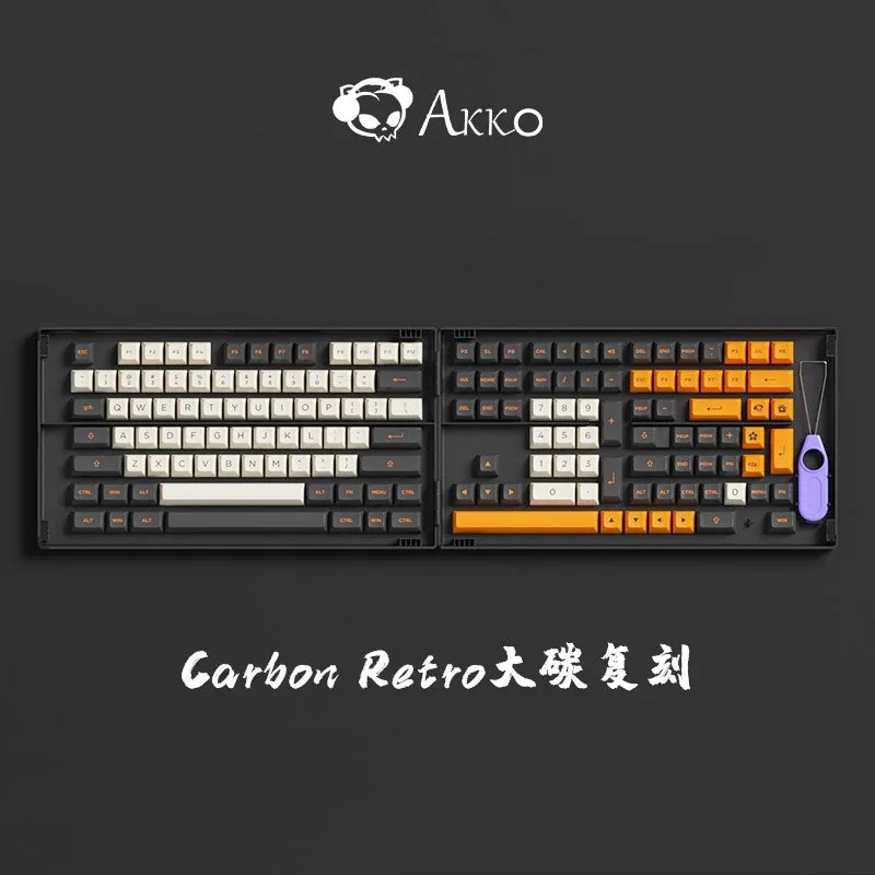 Колпачок для клавиш AKKO Carbon Key cap s PBT колпачок клавиатуры Double Shot персональный