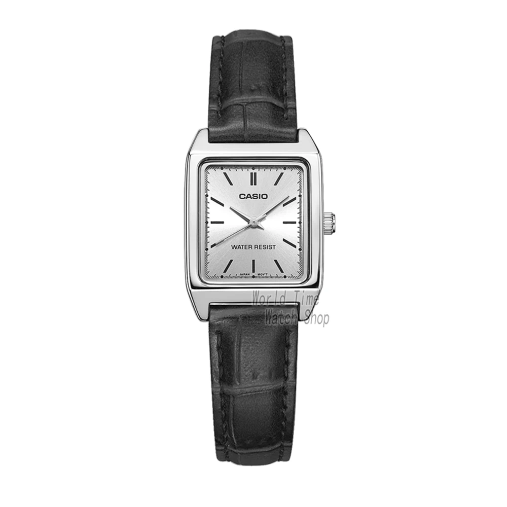 LTPV007L7E1-1 Casio Watch Часы женские роскошные брендовые аналоговые Кожаные квадратные циферблат женские наручные часы женские кварцевые наручные часы Mulher LTP-V007 - Цвет: LTPV007L7E1-1