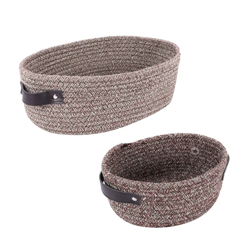 

2 шт., хлопковая корзина для хранения в скандинавском стиле