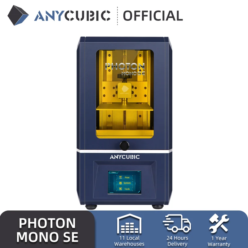 Российский ANYCUBIC Photon Mono SE Ультрафиолетовый полимер ЖК SLA 3D принтер ультрабыстрая