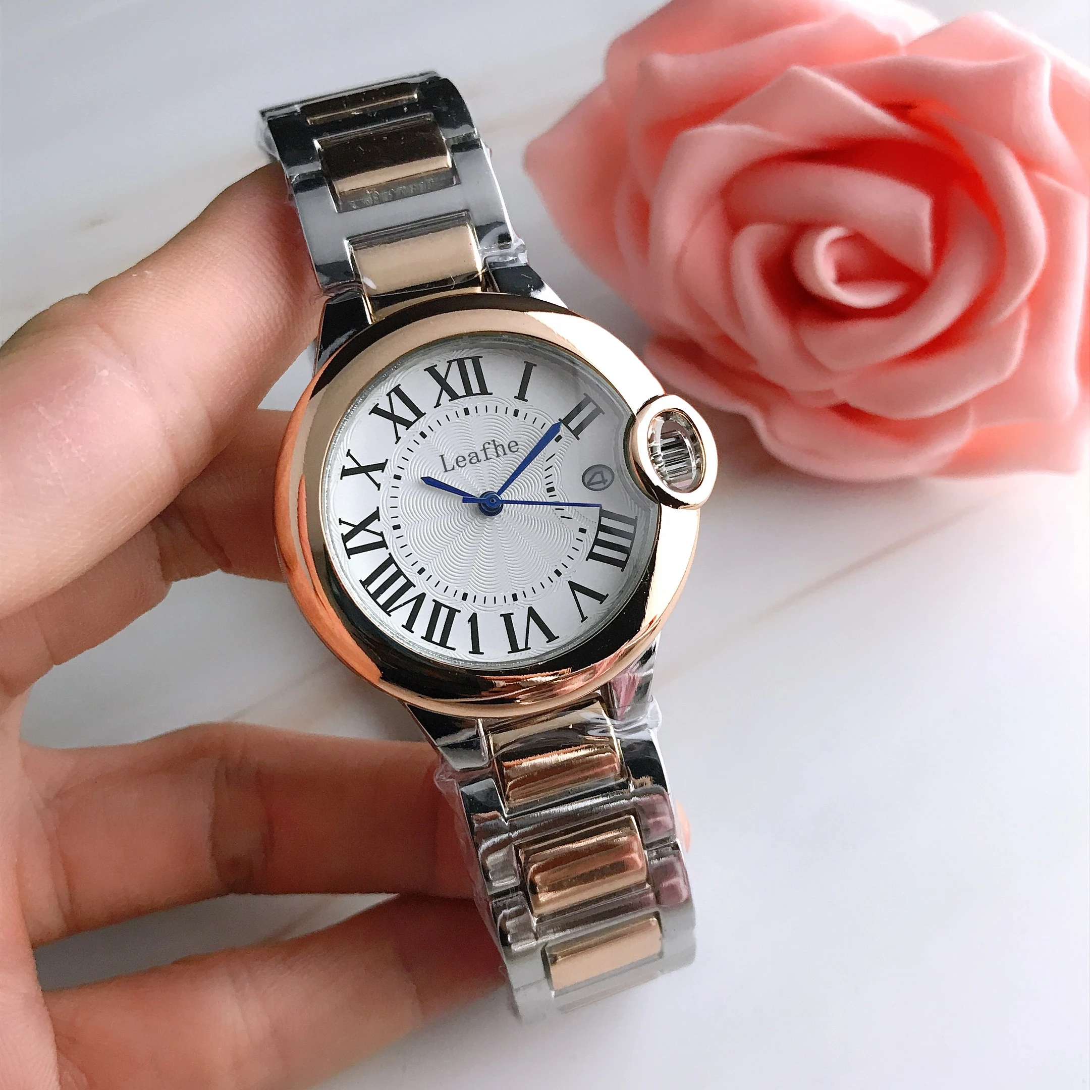 

Fashion Silver Gold Stainless brand Watch Quartz Wrist Watches Ladies Girls Famous Female Clock Montre Femme reloj