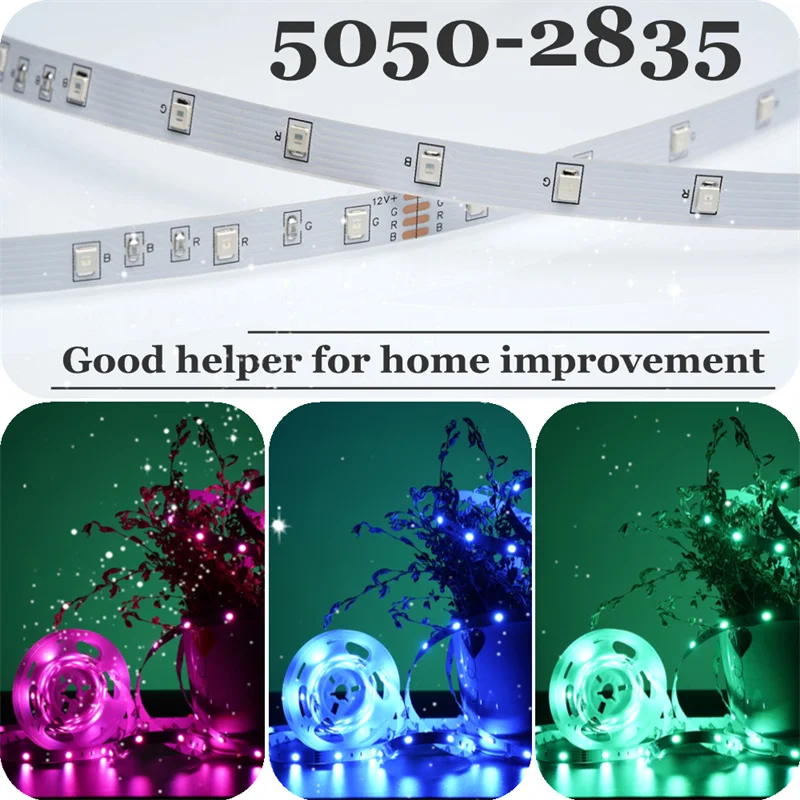 

LED Strip Lights RGB 5050 SMD 2835 Waterproof WIFI Lamp Flexible Tape Diode luces led Neon 5M 10M DC12V For Room Decor