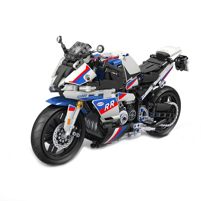 Winner 7054 MOC 819 шт. статический трек мотоцикл 1:6 модель собранные строительные блоки