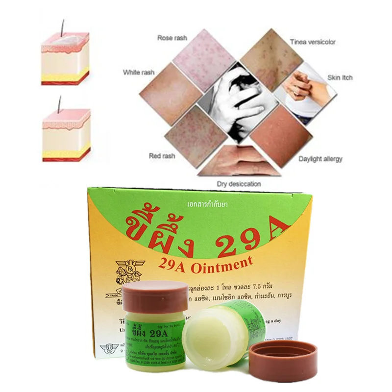 

Thailand 29A Natural Ointment Psoriasi Eczma Cream Works Really Well For Dermatitis Psoriasis Eczema Urticaria Beriberi