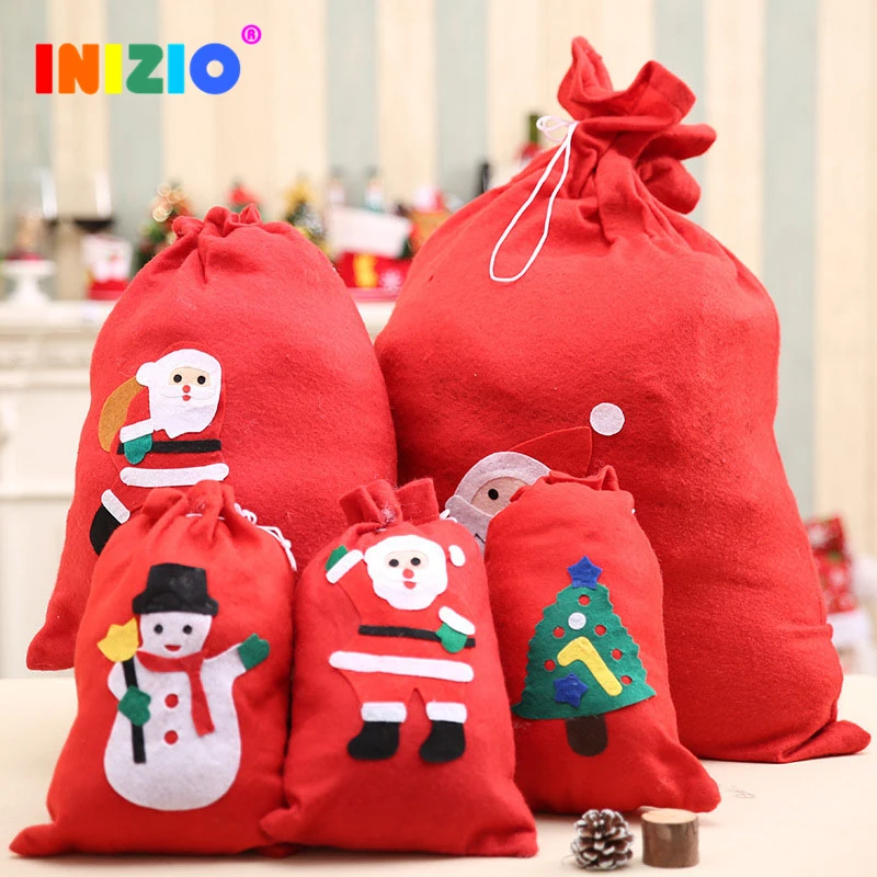 Новогодняя Детская Подарочная сумка 2020 Рождественская сумка-тоут с