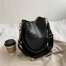 Stone Pattern Pu Leather Shoulder Bags for Women 2021 Designer New Bucket Bag High Quality Casual Crossbody Bags Sac A Main