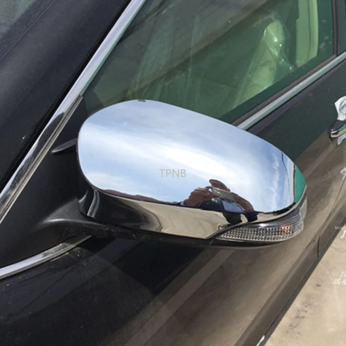 2 шт. углеродного волокна ABS хромированные Зеркало заднего вида Накладка для Camry