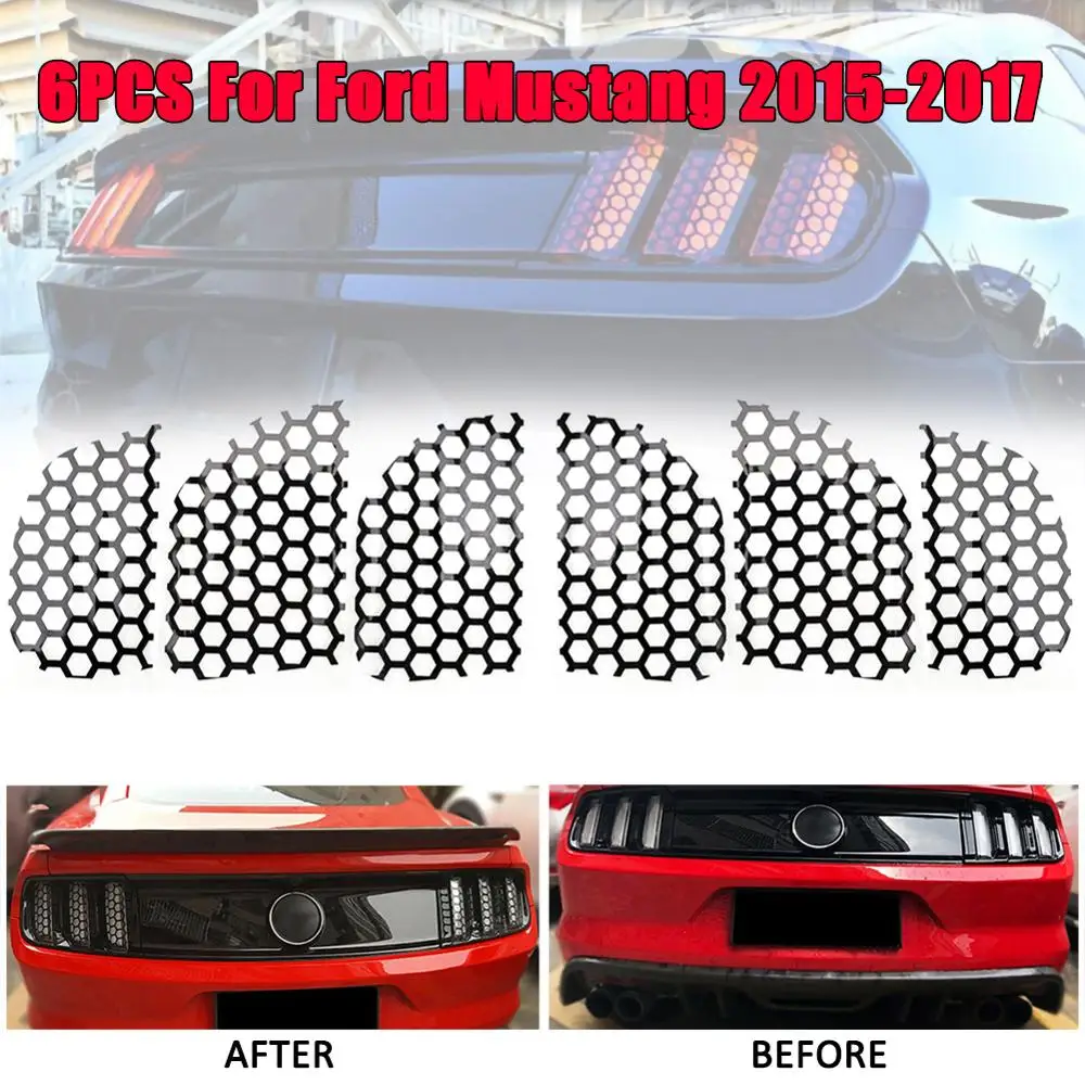 6 шт. автомобильные наклейки для заднего фонаря Ford Mustang 2015-2017 | Автомобили и