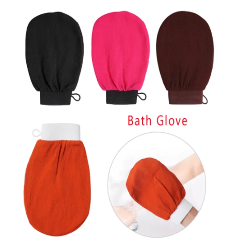 

Hammam Shower Bath Scrub Glove Exfoliating Body Scrub Facial Tan Massage Mitt Removal Kessa Exfoliate Peeling Towel Dropship