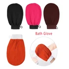 Парная душевая Ванна скраб перчатки отшелушивающий скраб для тела для лица светло-коричневые Массажная рукавица удаления кесса отшелушивания пилинг Полотенца; Прямая поставка
