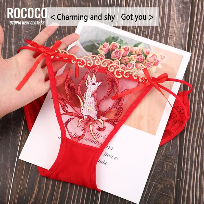 Новинка женское нижнее белье сексуальные кружевные стринги из лисы женские